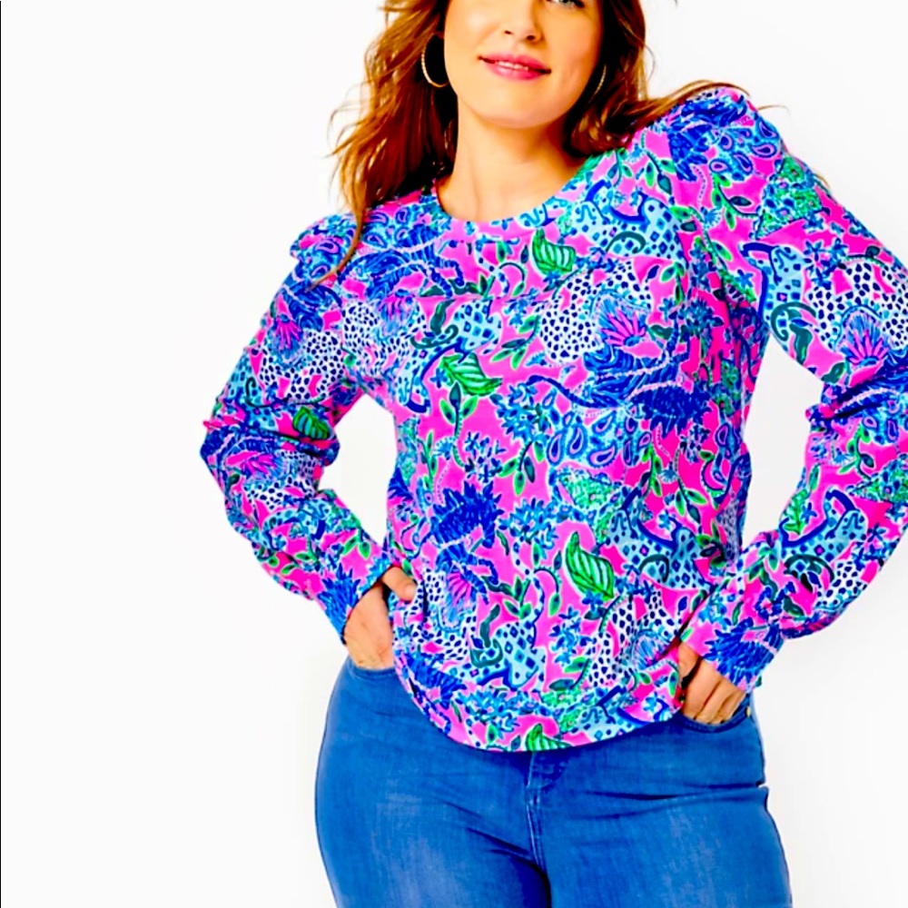 Lilly Pulitzer sz large Jansen sweatshirt NWT